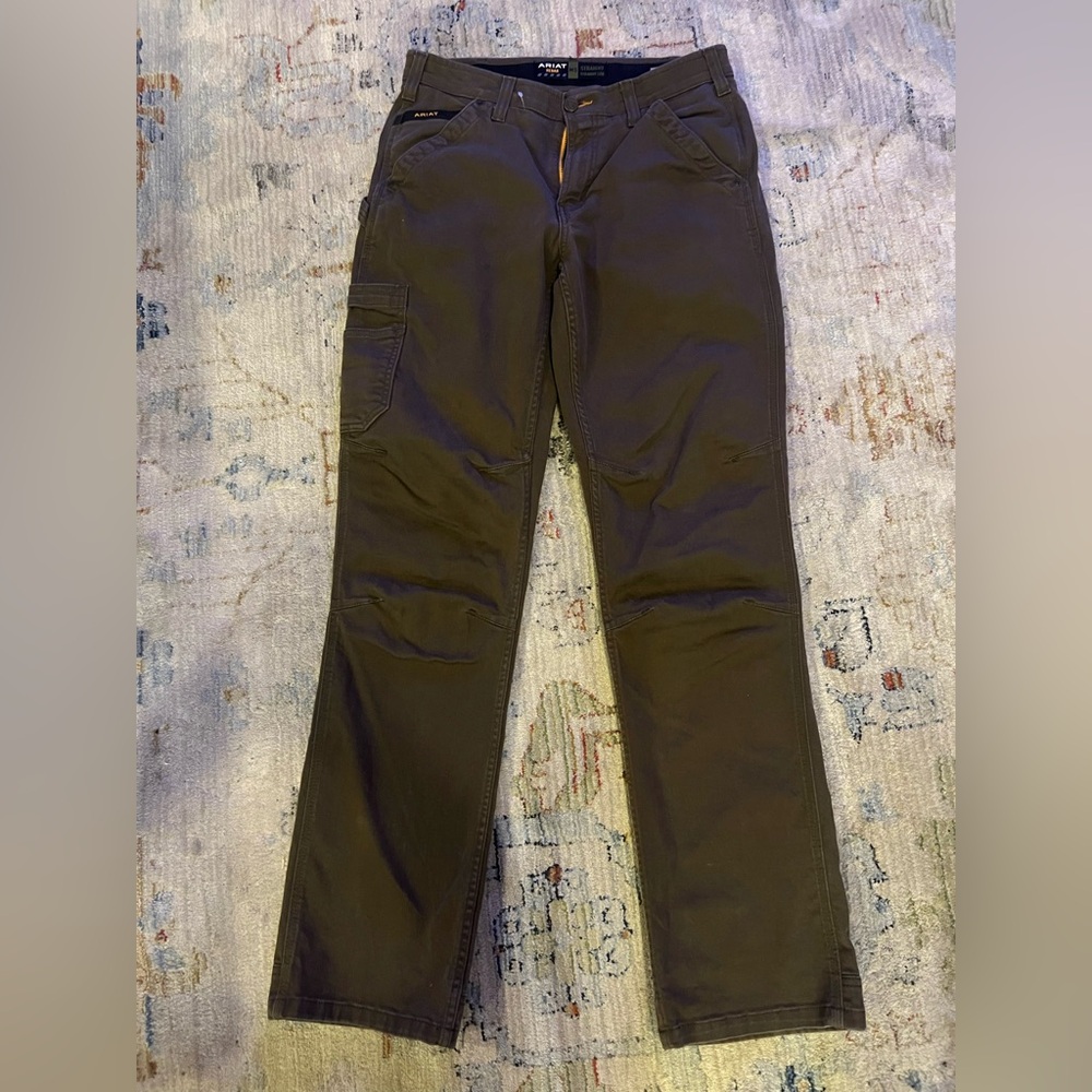 Ariat Rebar M5 Straight Leg Brown Jeans Mens 32 x 36